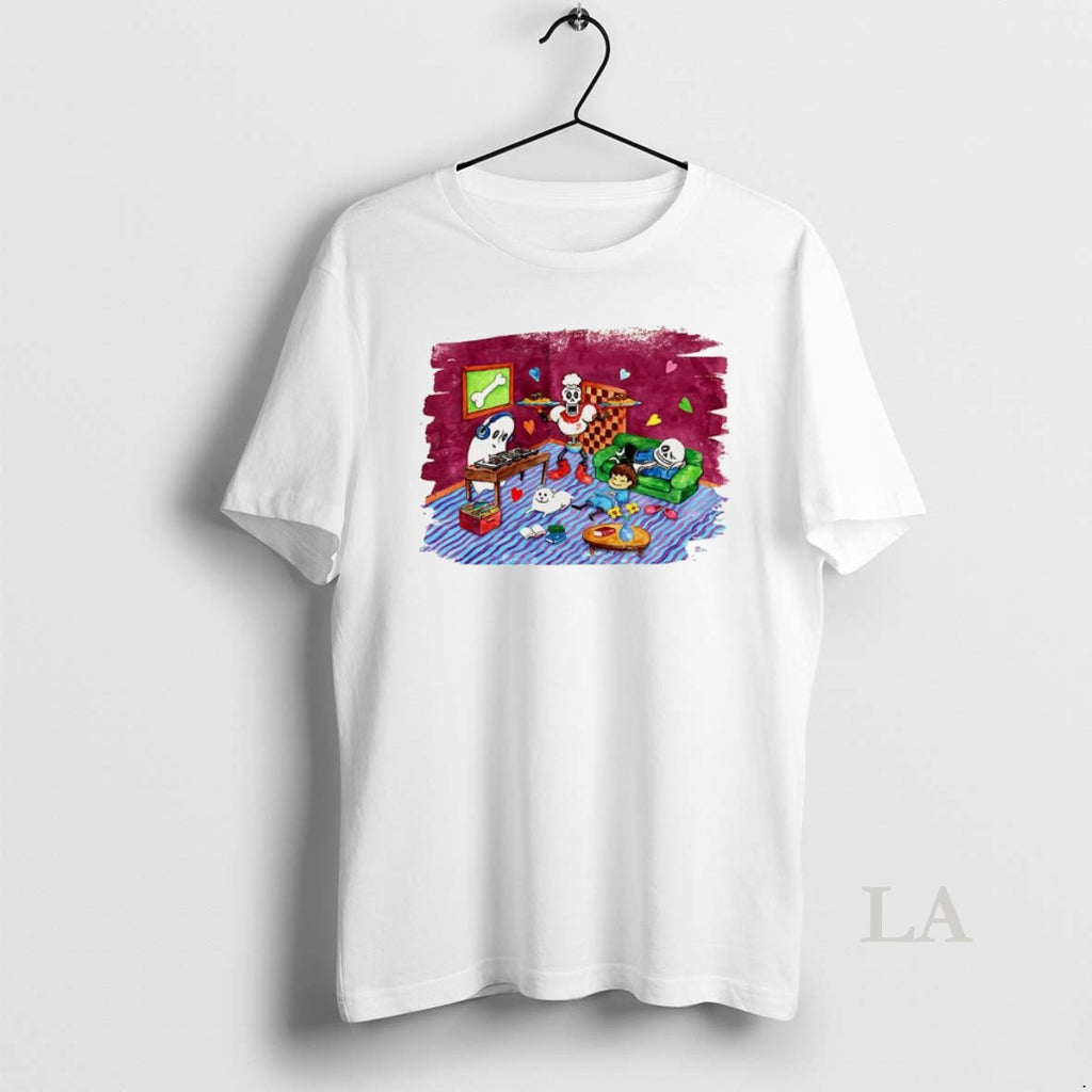 Original Undertale 10th Anniversary Commemorative Chill Arrangement Video Game Character Painting T-Shirts, Hoodie,...