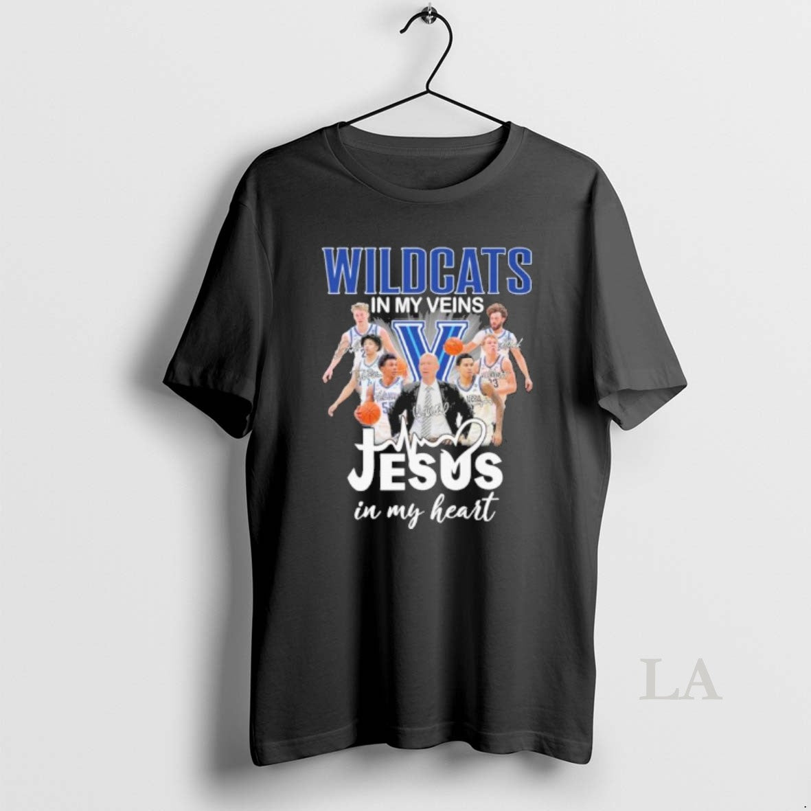 Original Villanova Mens Basketball In My Veins Jesus In My Heart T-Shirts, Hoodie, Sweatshirt | InkRitualCo.com