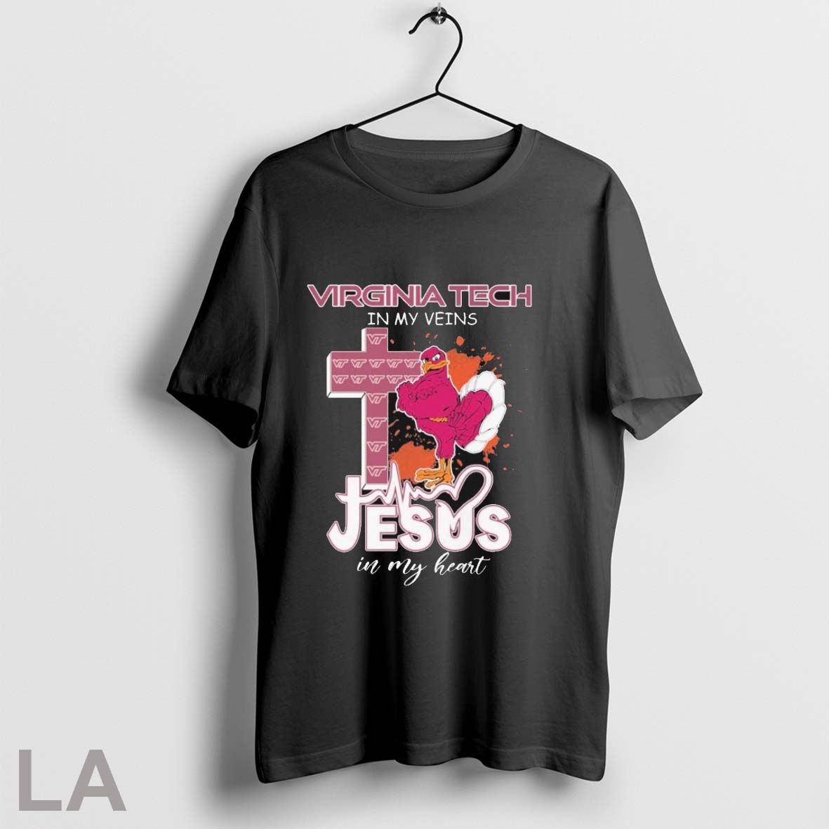 Original Virginia Tech Hokies In My Veins Jesus In My Heart Mascot T-Shirts, Hoodie, Sweatshirt | InkRitualCo.com