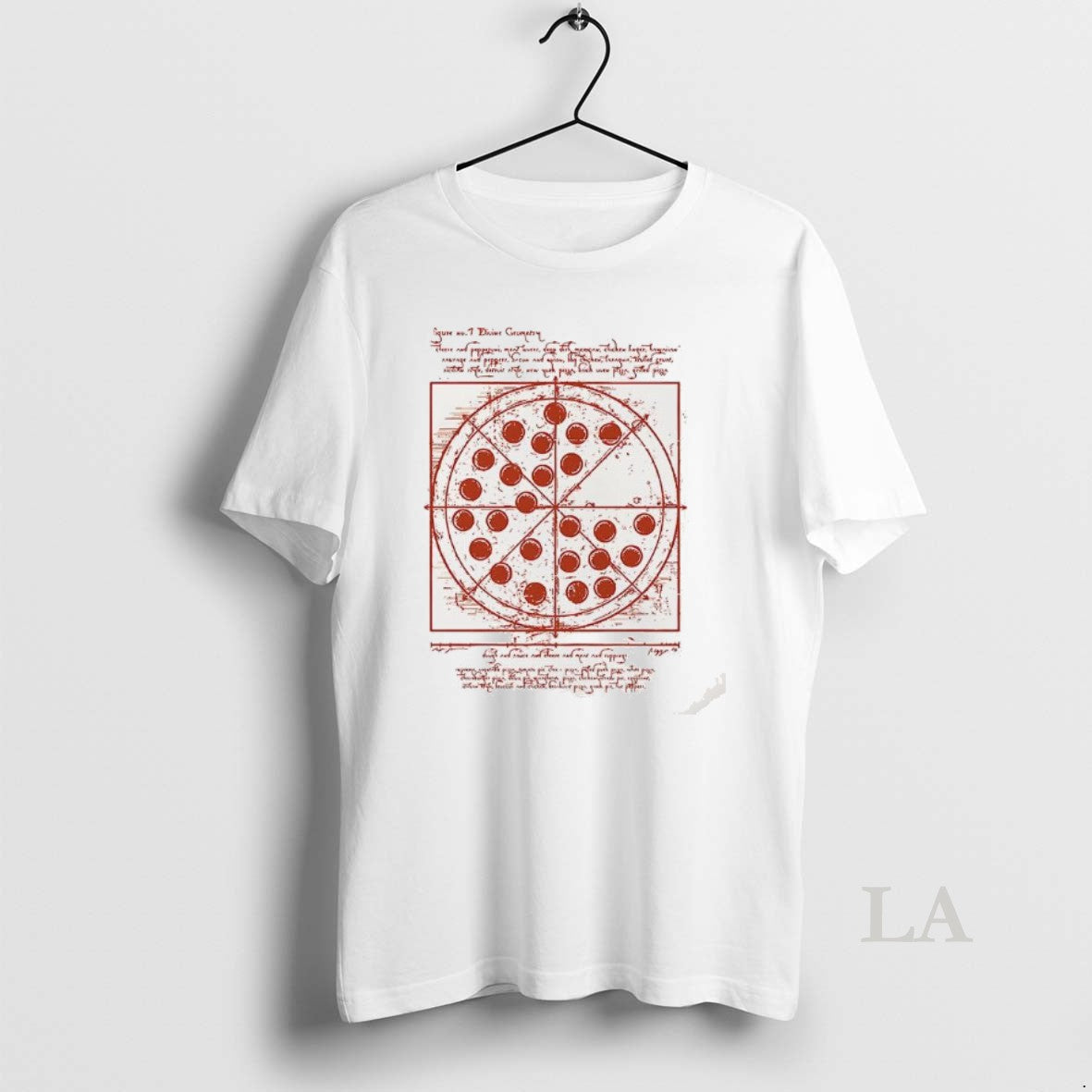 Original Vitruvian Pizza Tee Da Vinci Hoodie, Sweatshirt | InkRitualCo.com