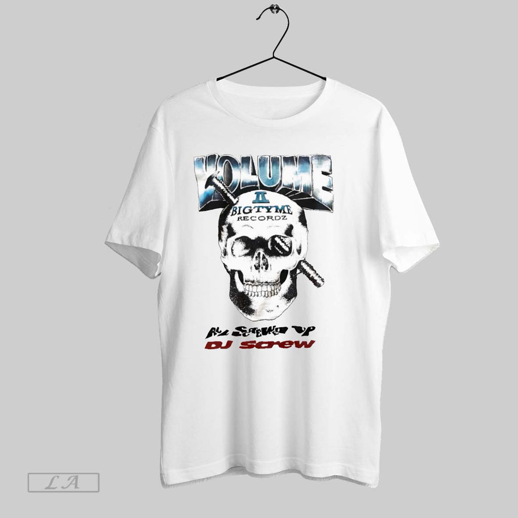 Original Volume Bigtyme Recordz Dj Screw White Poster T-Shirts, Hoodie, Sweatshirt | InkRitualCo.com