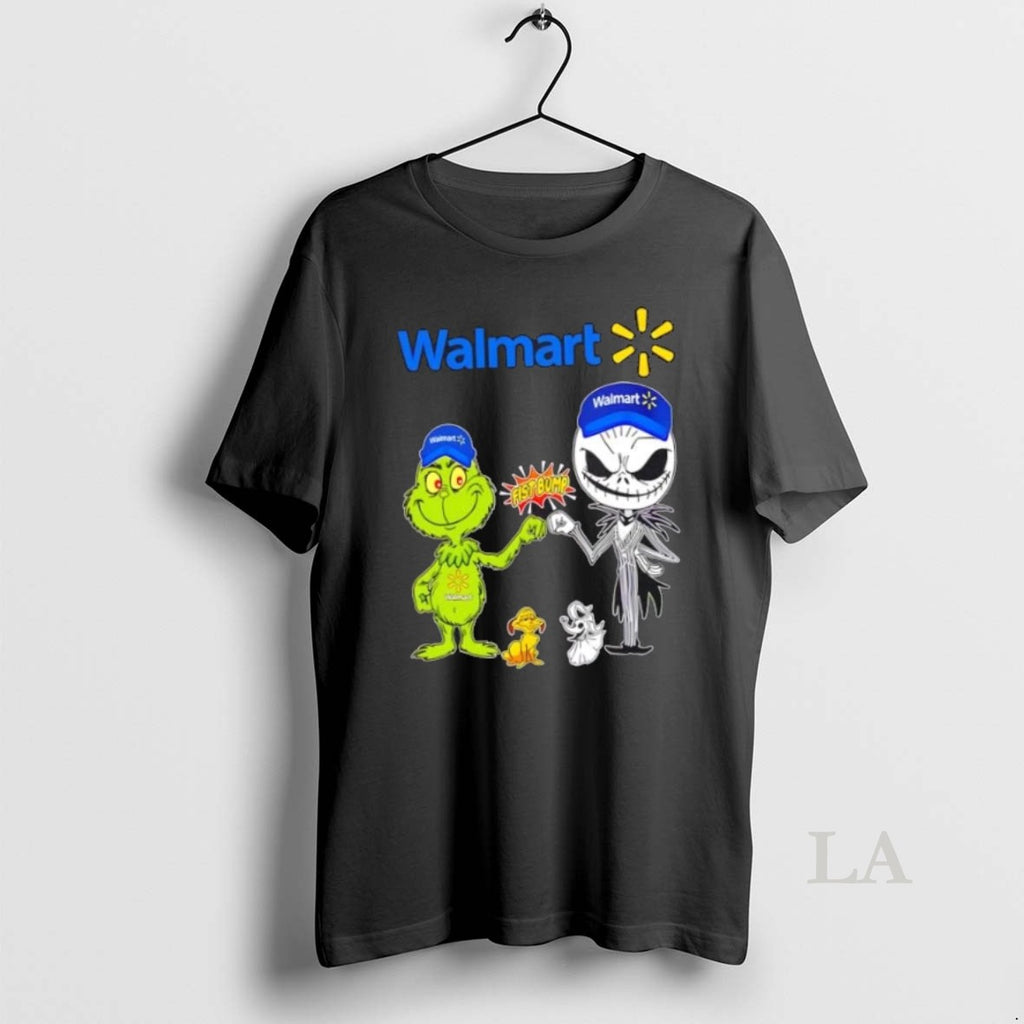 Original Walmart X Grinch And Jack Skellington Fist Bump Uniwilling Friends T-Shirts, Hoodie, Sweatshirt | InkRitualCo.com