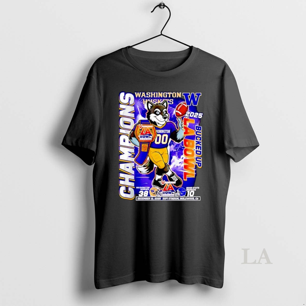 Original Washington Huskies Bucked Up La Bowl Champions 2025 Mascot T-Shirts, Hoodie, Sweatshirt | InkRitualCo.com