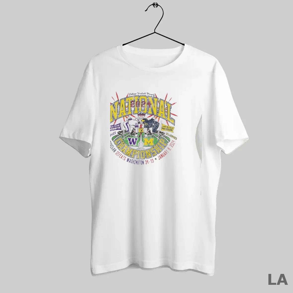 Original Washington Huskies And Michigan Wolverines Cfp National Championship Game 2024 Matchup T-Shirts, Hoodie, Sweatshirt