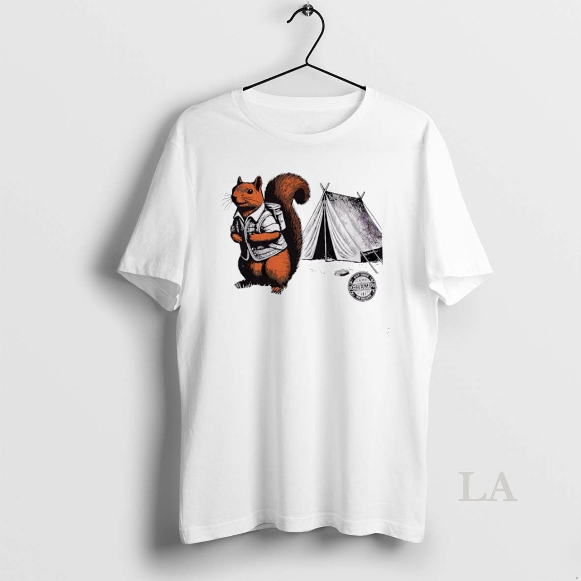 Original Whimsical Camping Squirrel Color Pop Adventure T-Shirts, Hoodie, Sweatshirt | InkRitualCo.com