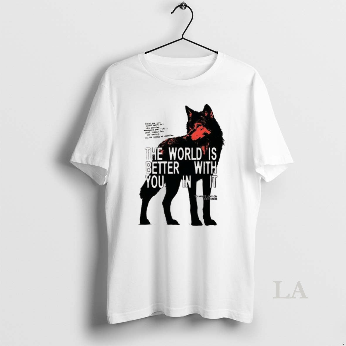 Original Wolf The World Is Better With You In It T-Shirts, Hoodie, Sweatshirt | InkRitualCo.com