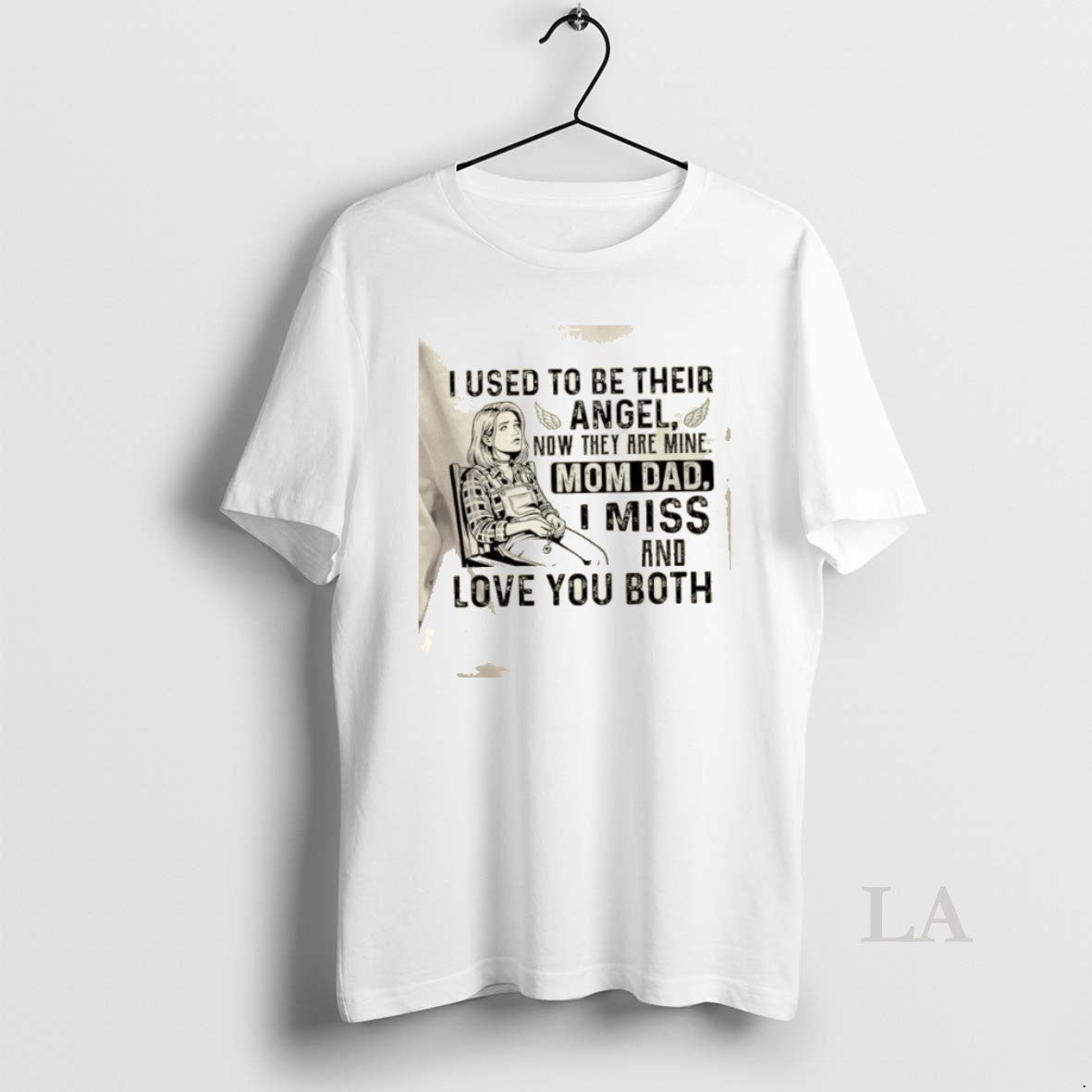 Original Women I Used To Be Their Angel Now They Are Mine Mom Dad T-Shirts, Hoodie, Sweatshirt | InkRitualCo.com