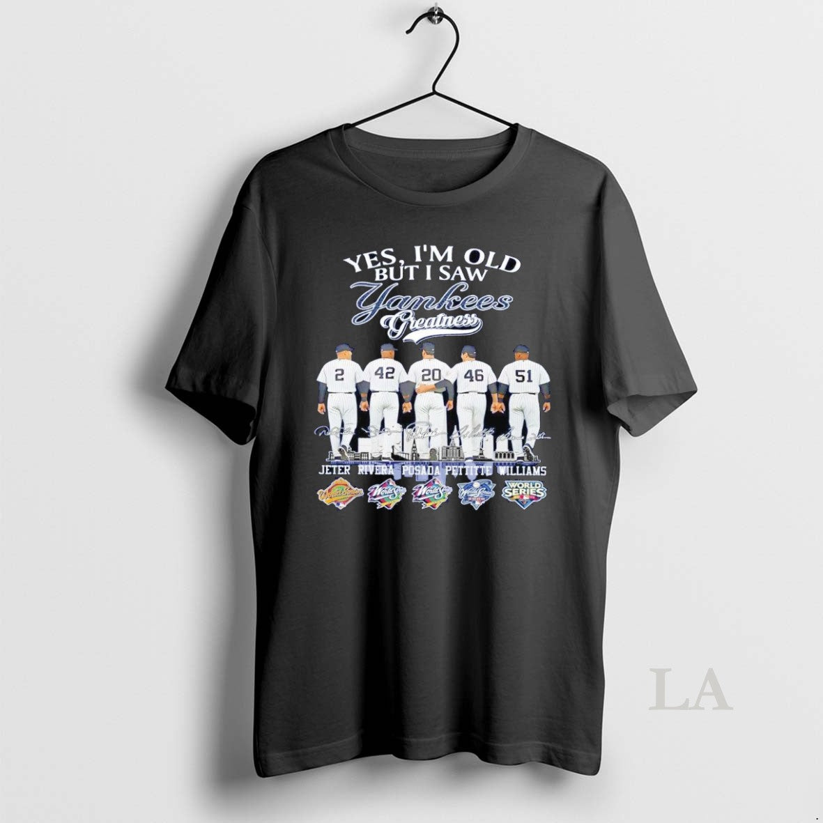 Original Yes Im Old But I Saw Ny Yankees Greatness Players City Skyline Signatures T-Shirts, Hoodie, Sweatshirt