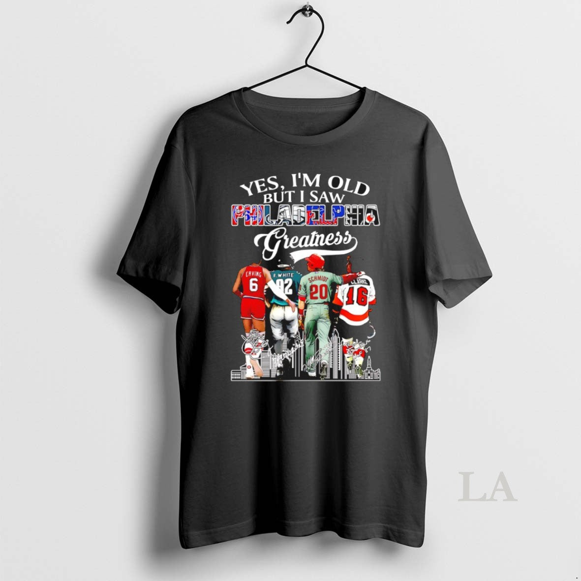 Original Yes Im Old But I Saw Philadelphia Greatness Signatures T-Shirts, Hoodie, Sweatshirt | InkRitualCo.com