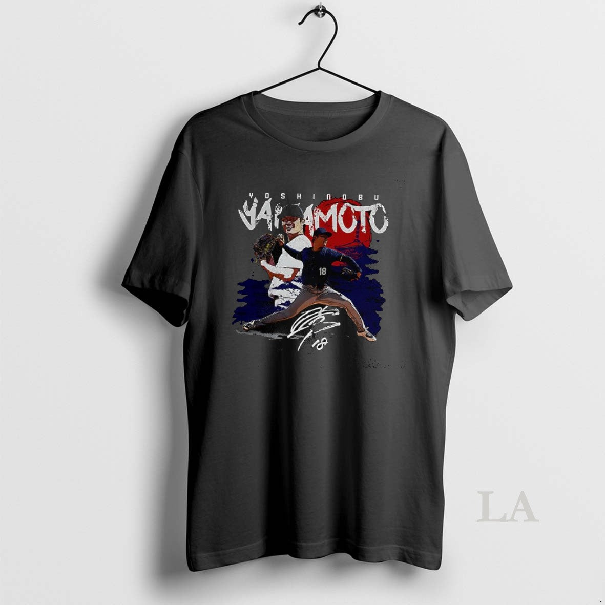 Original Yoshinobu Yamamoto Los Angeles Dodgers Baseball Pitching Stance Rising Sun Signature T-Shirts, Hoodie, Sweatshirt
