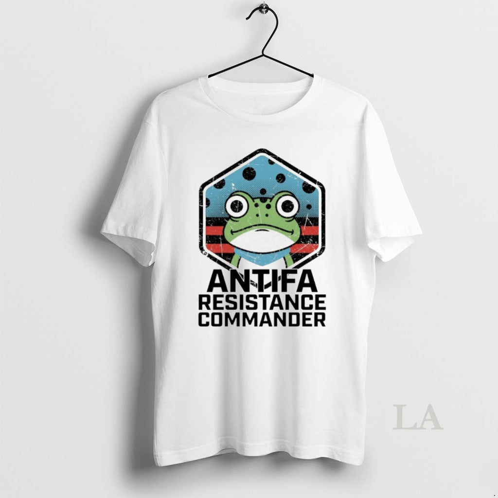 Original Antifa Resistance Commander Portland Frog T-Shirts, Hoodie, Sweatshirt | InkRitualCo.com