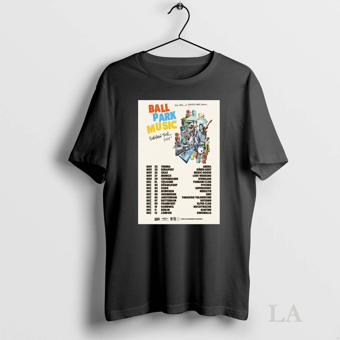 Original Ball Park Music European Tour 2025 T-Shirts, Hoodie, Sweatshirt | InkRitualCo.com