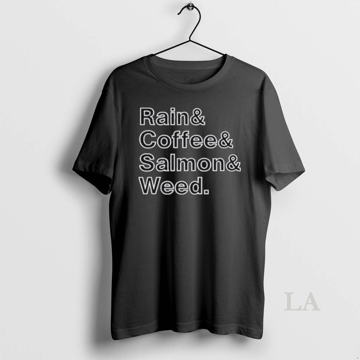 Original Rain And Coffee And Salmon And Weed 2025 T-Shirts, Hoodie, Sweatshirt | InkRitualCo.com