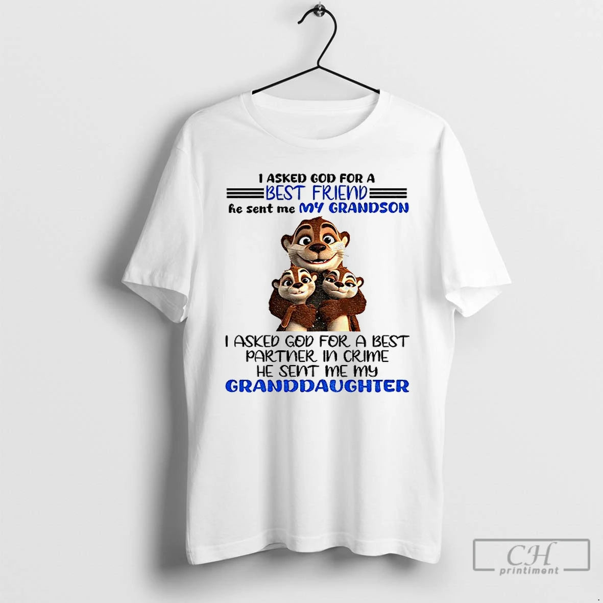 Otter I Asked God For A Best Friend He Sent Me My Grandson I Asked T-Shirts, Hoodie, Sweatshirt | InkRitualCo.com