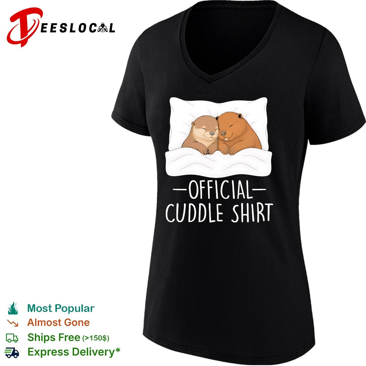 Otter and bear official cuddle shirt
