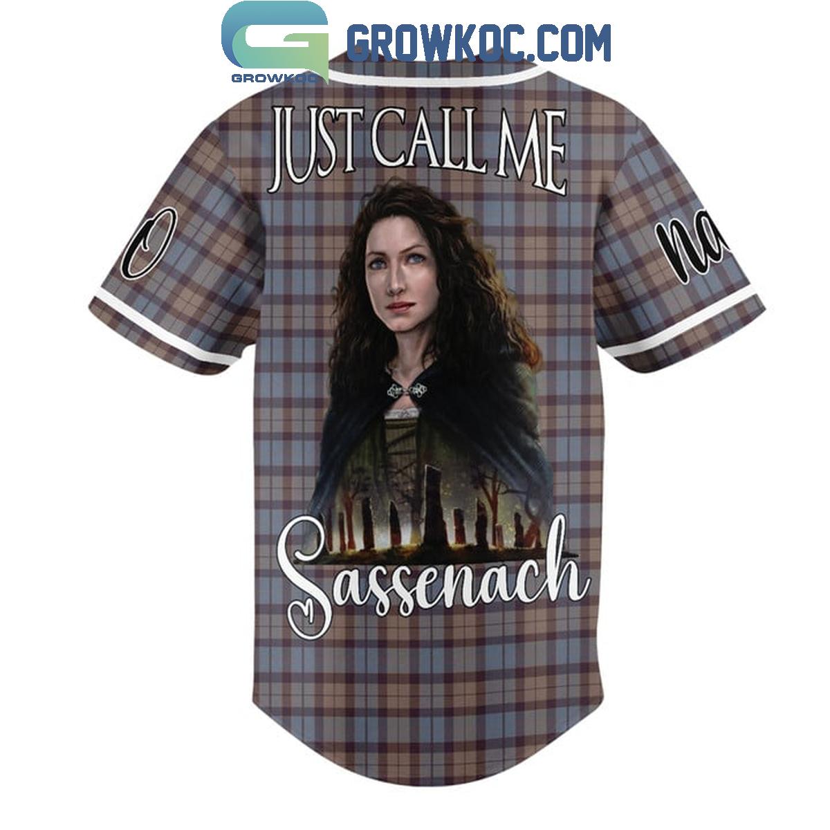 Outlander Just Call Me Sassenach Personalized Baseball Jersey