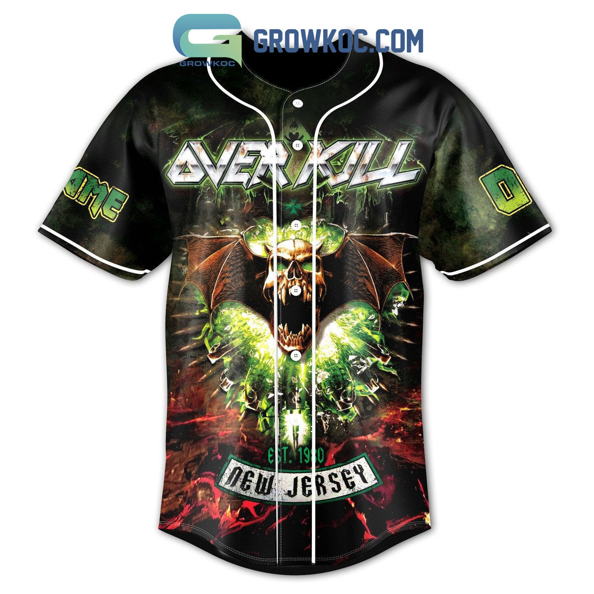 Over Kill New Jersey Make It Never Let Go Take It Tell All You Know Personalized Baseball Jersey