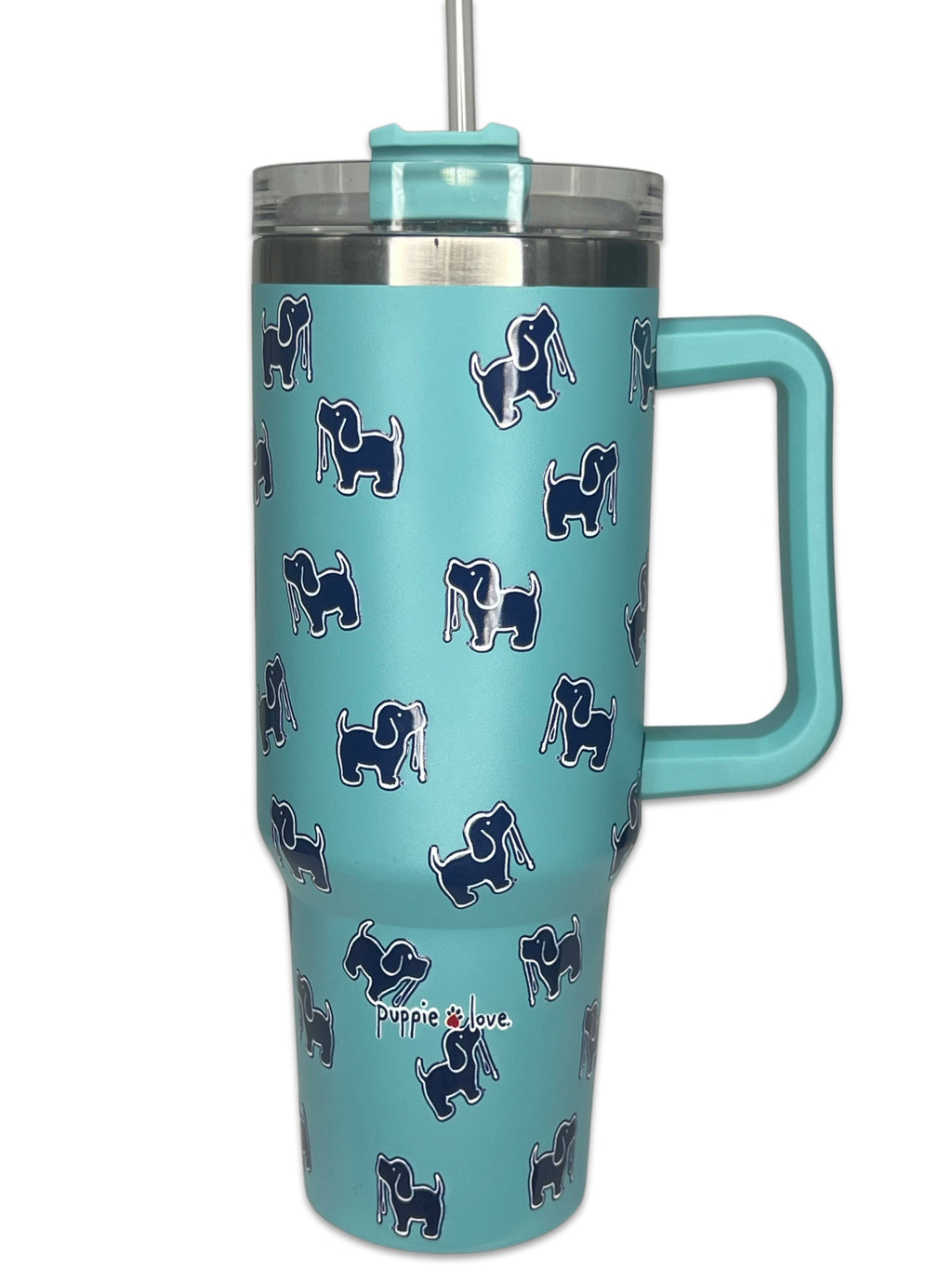 40oz STAINLESS STEEL LOGO TUMBLER, CELADON