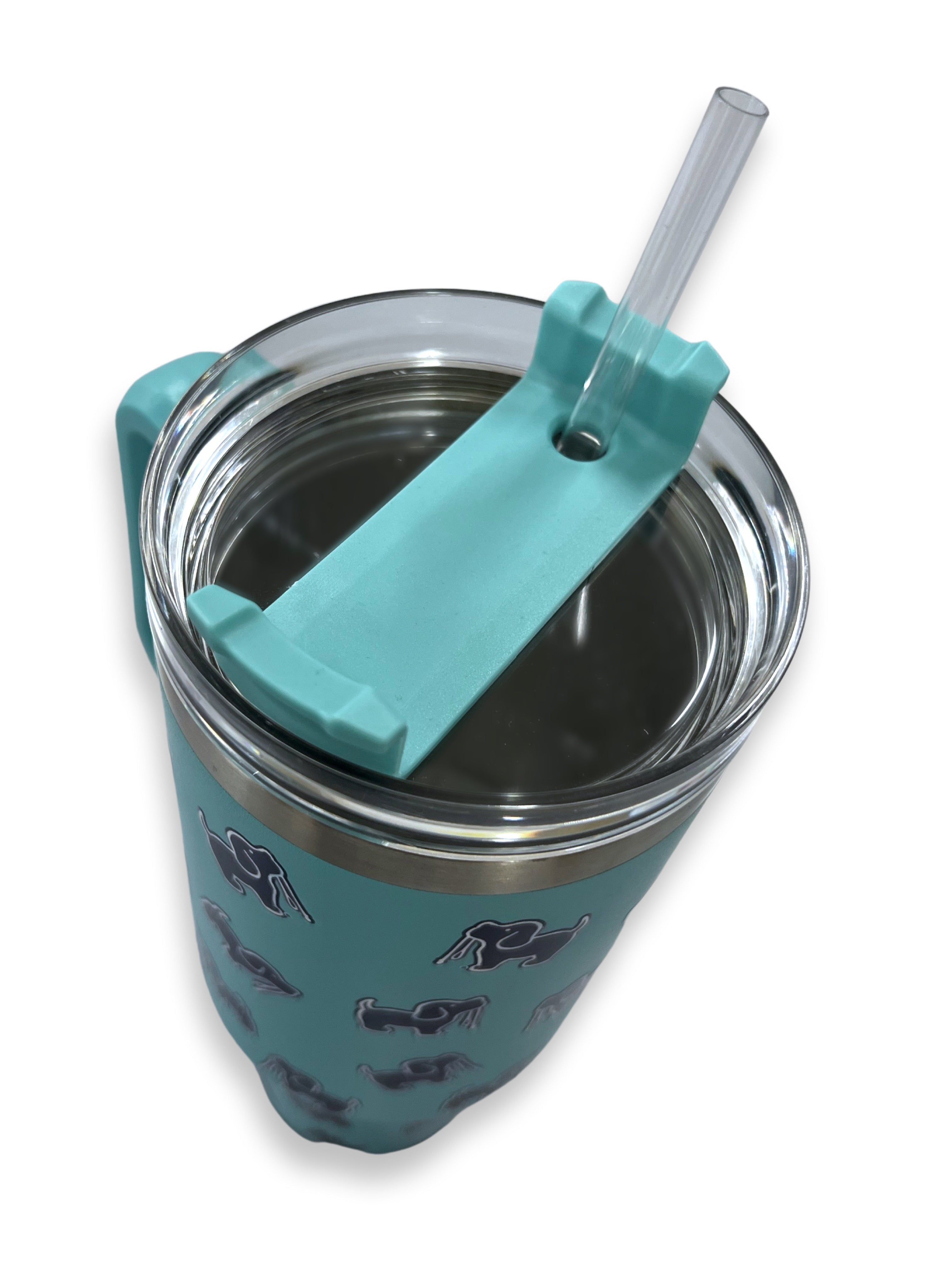 40oz STAINLESS STEEL LOGO TUMBLER, CELADON