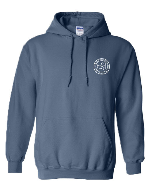 ADVENTURE AWAITS PUP, ADULT HOODIE