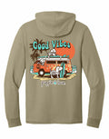 BEACH BUS SKELETON PUPS, ADULT HOODIE TEE