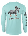 BLUE HEELER PUP, ADULT LS