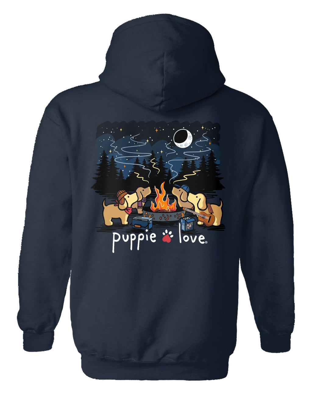 CAMPFIRE RING PUPS, ADULT HOODIE