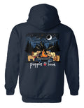 CAMPFIRE RING PUPS, ADULT HOODIE