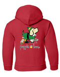 CHRISTMAS ELF PUP, YOUTH HOODIE