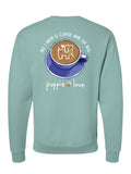 COFFEE AND MY DOG PUP, ADULT SWEATSHIRT