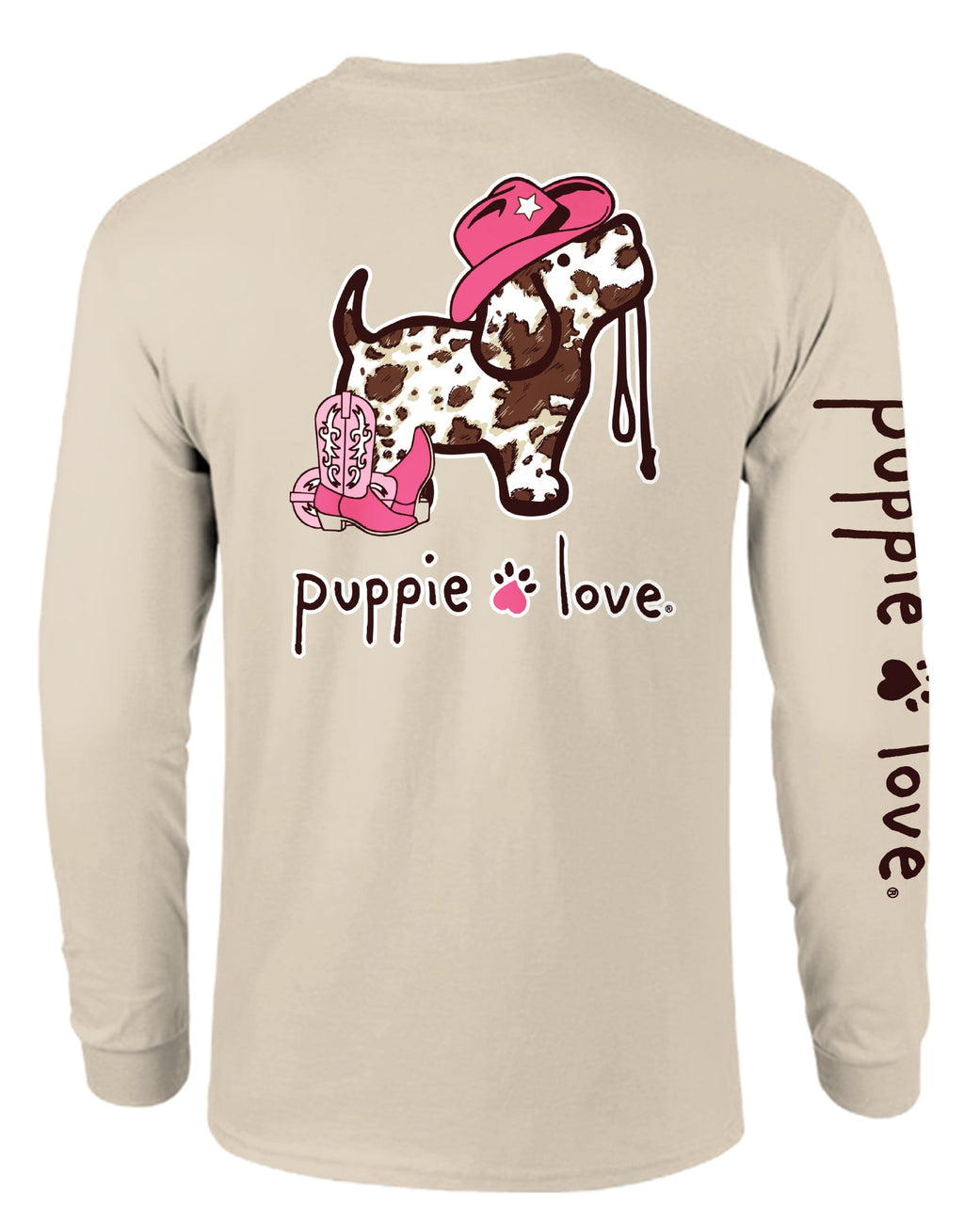COW PRINT PUP, ADULT LS