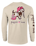 COW PRINT PUP, ADULT LS