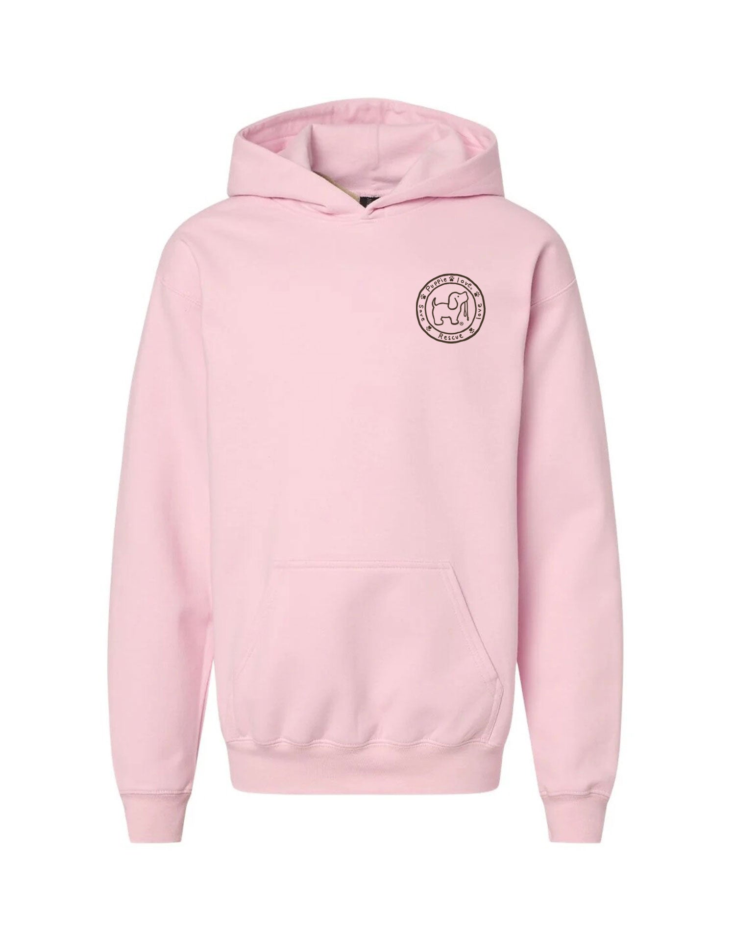 COW PRINT PUP, YOUTH HOODIE