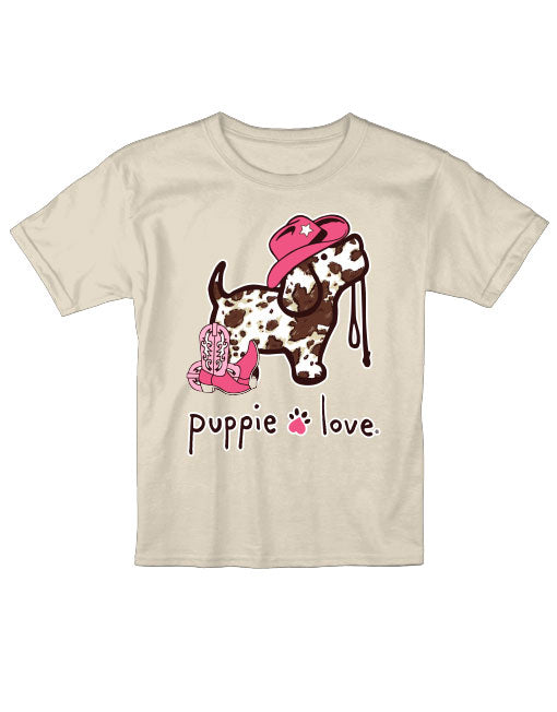 COW PRINT PUP, YOUTH SS (FF)