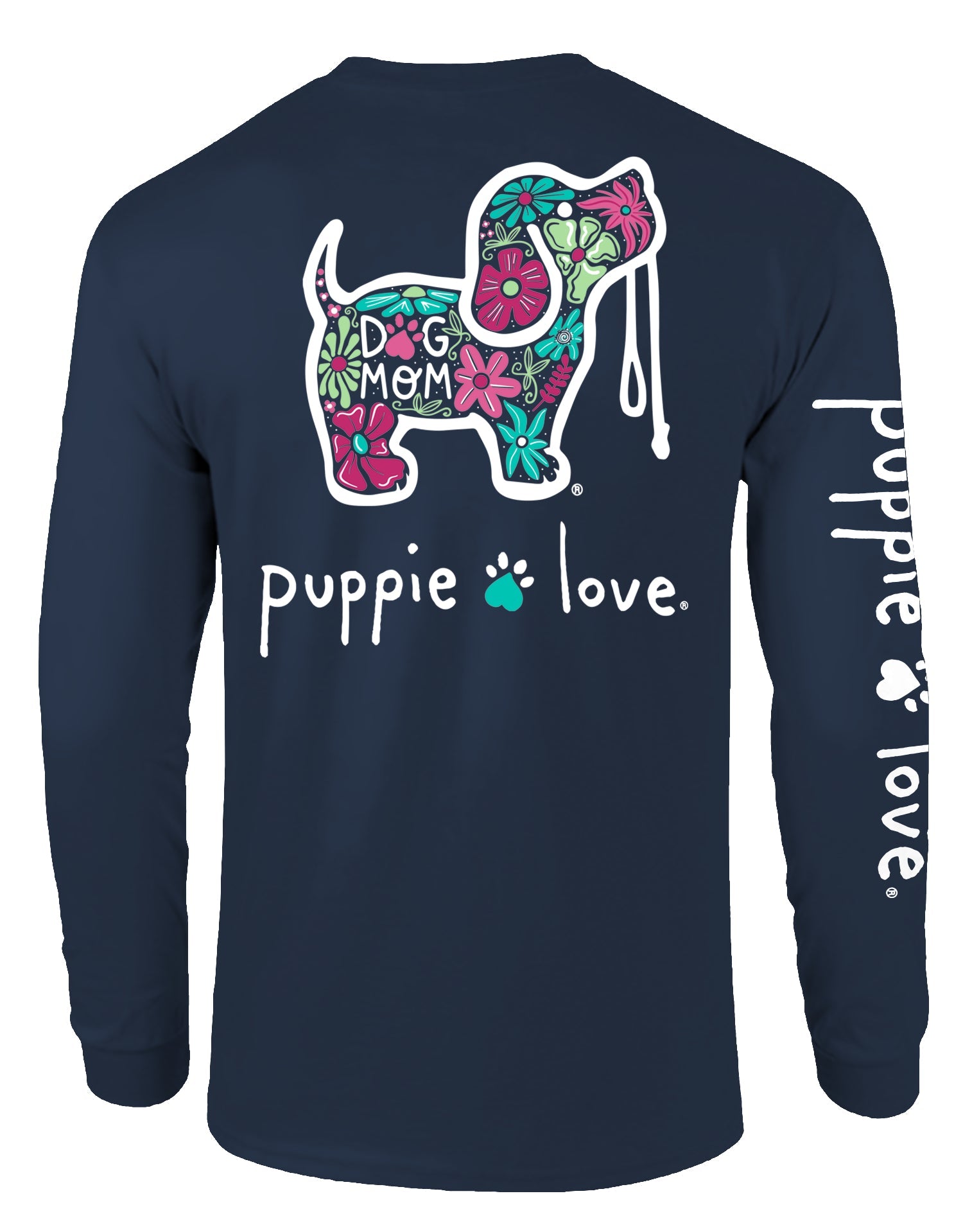 FLORAL DOG MOM, ADULT LS
