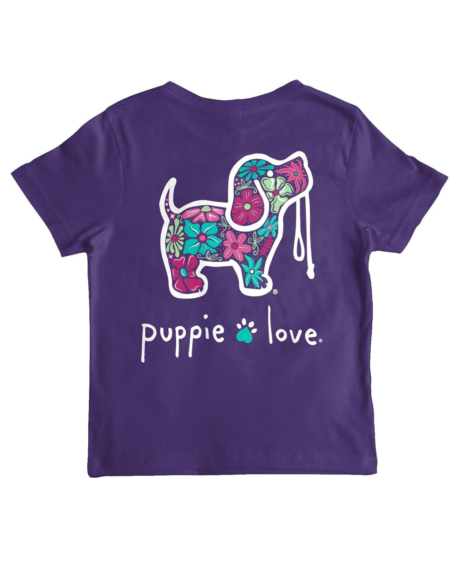 FLORAL PATTERN PUP, YOUTH SS