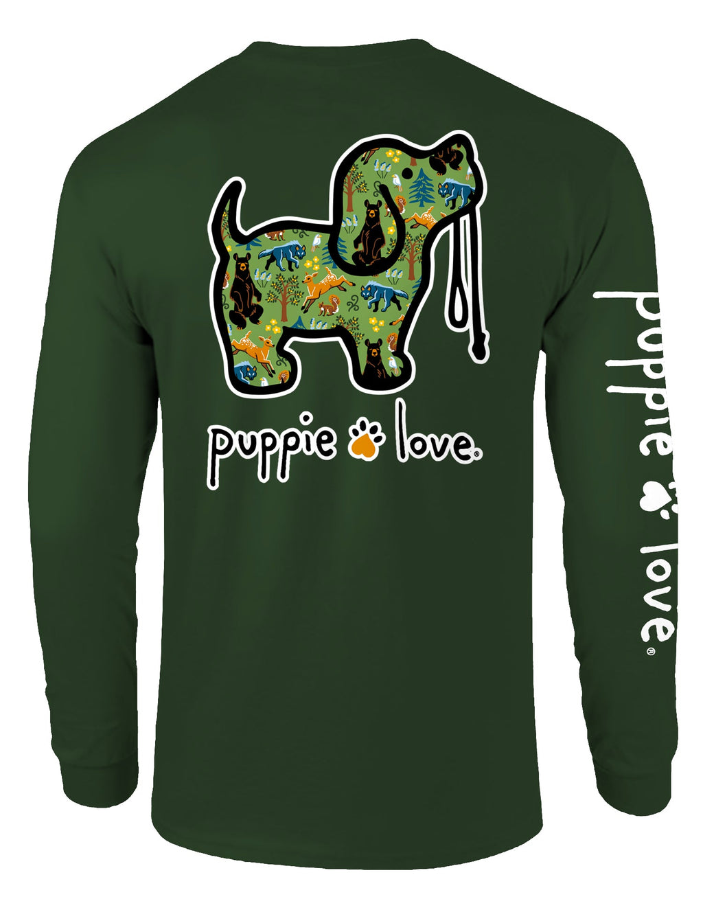 FOREST PATTERN PUP, ADULT LS