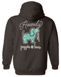 HOWDY BANDANA PUP, ADULT HOODIE