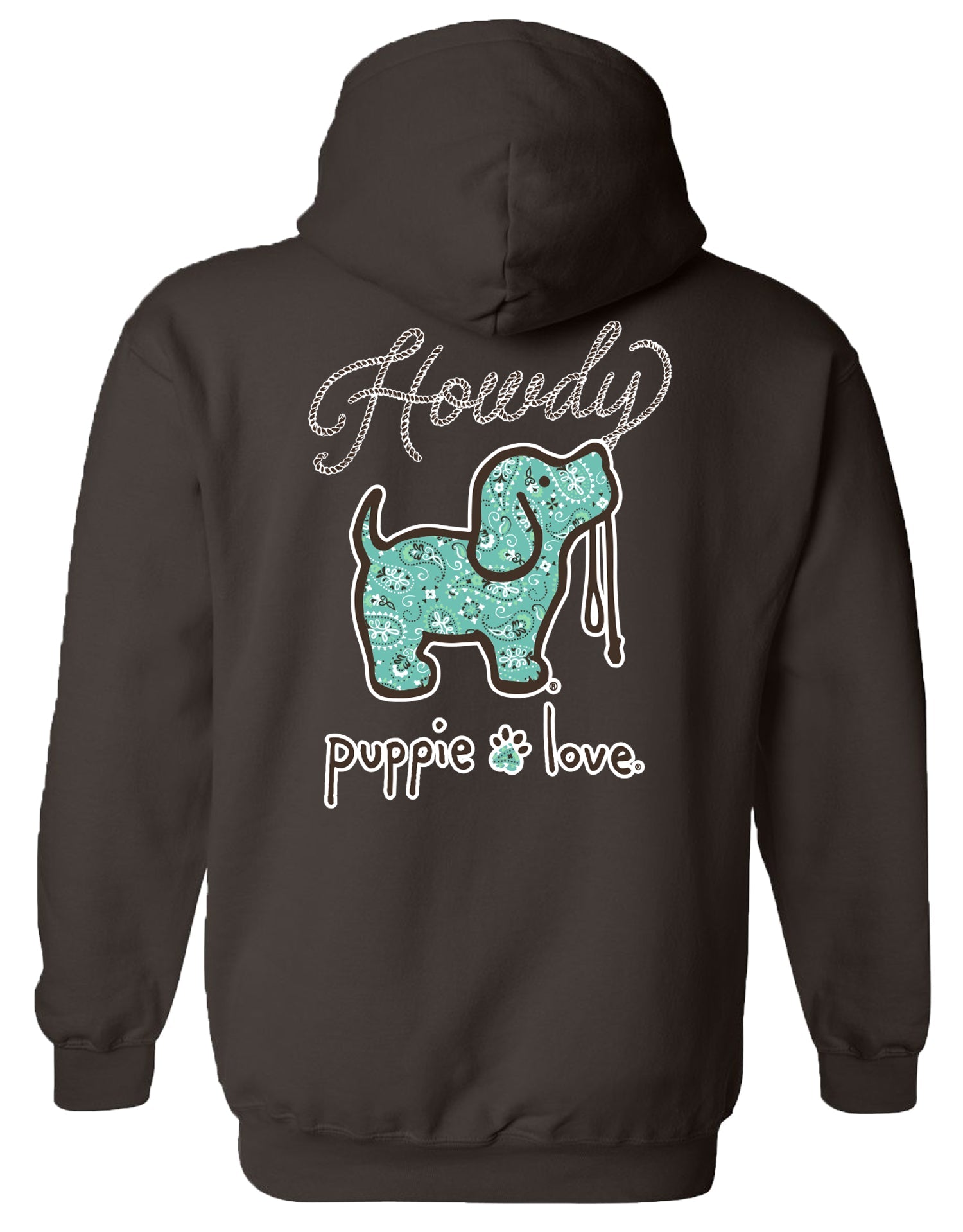 HOWDY BANDANA PUP, ADULT HOODIE