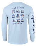JOY TO THE WORLD SNOWGLOBES, ADULT LS