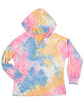 RAINBOW TIE DYE LOUNGE HOODIE