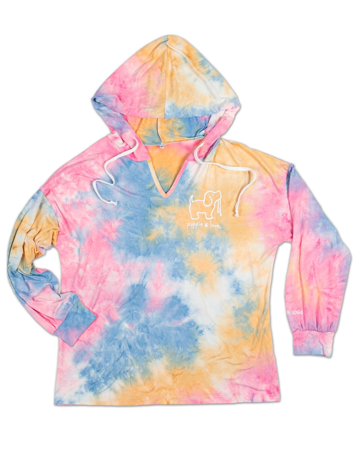 RAINBOW TIE DYE LOUNGE HOODIE
