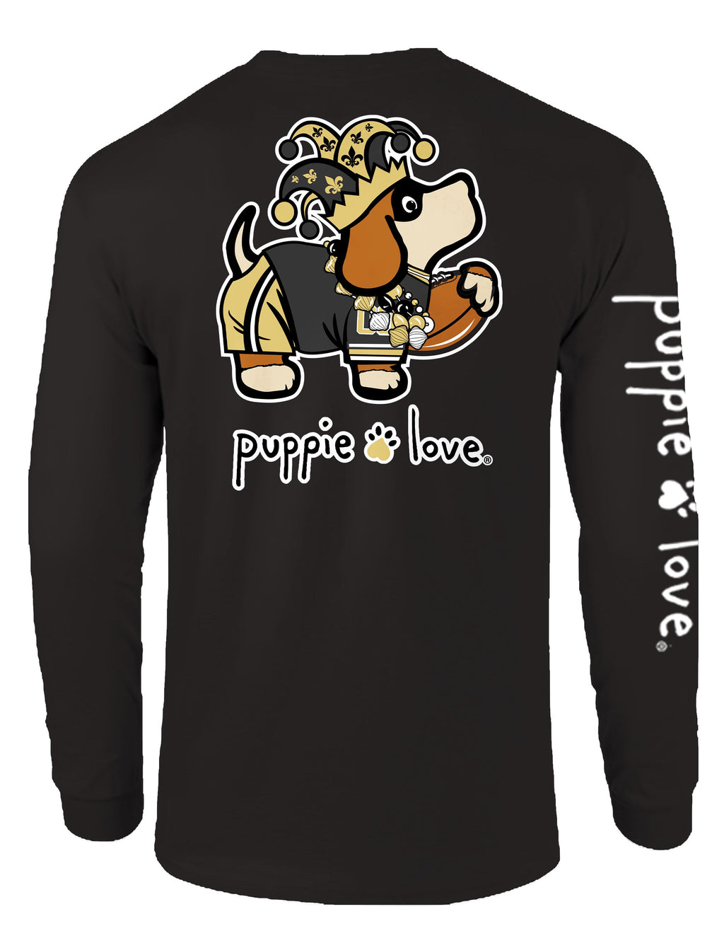 OLD GOLD AND BLACK MASCOT PUP, ADULT LS