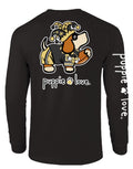OLD GOLD AND BLACK MASCOT PUP, ADULT LS