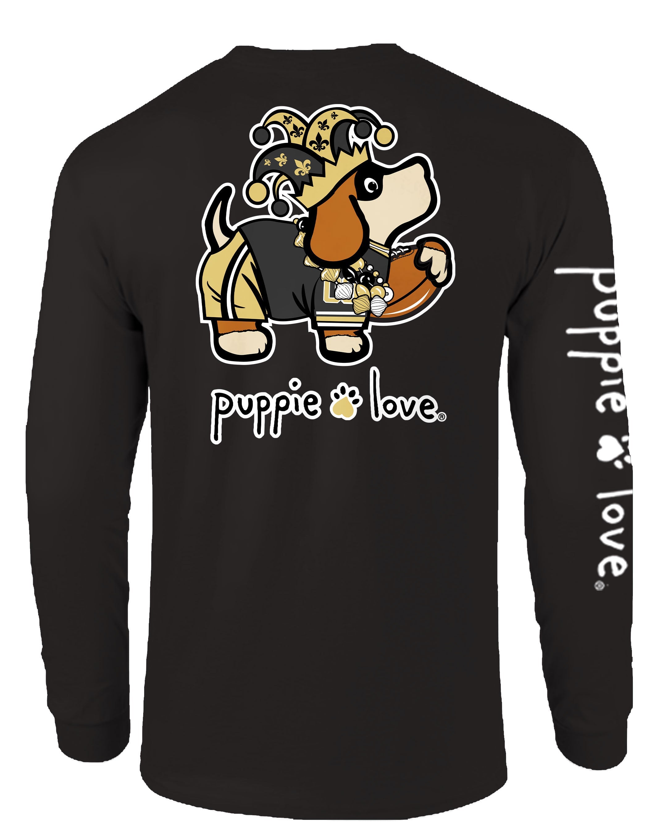 OLD GOLD AND BLACK MASCOT PUP, ADULT LS