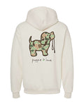 OLD SCHOOL CAMO PUP, ADULT HOODIE