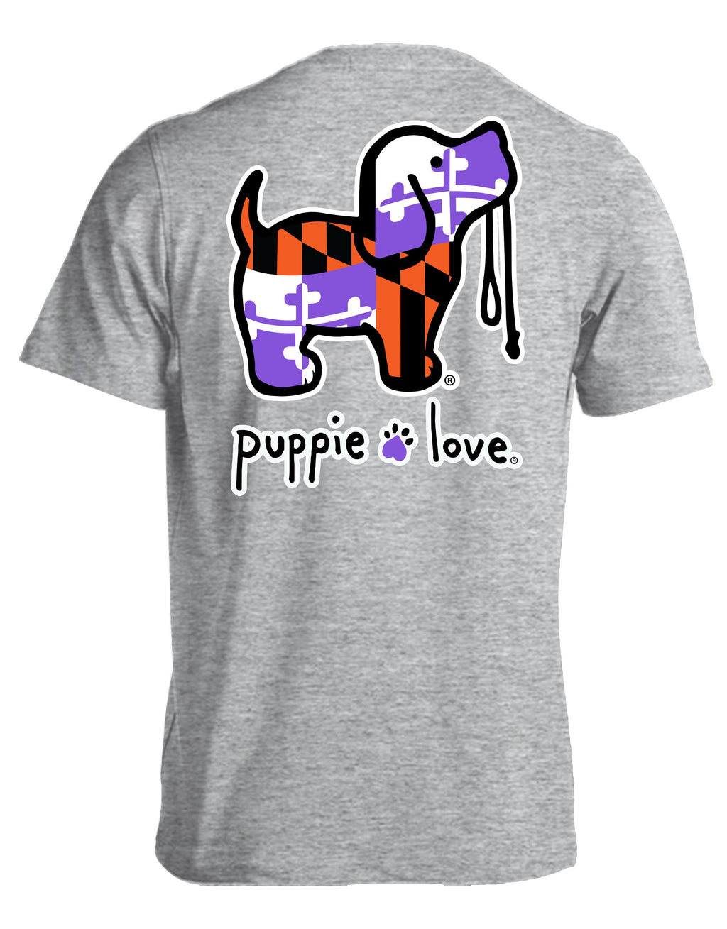 ORANGE PURPLE MD FLAG PUP