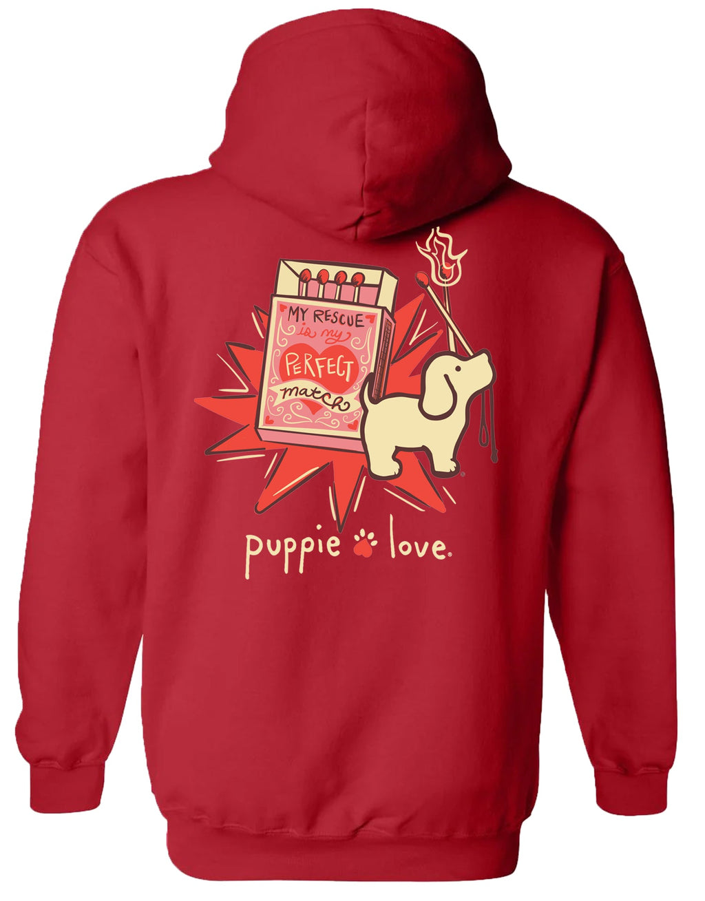 PERFECT MATCH PUP, ADULT HOODIE
