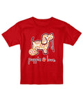 PIZZA PATTERN PUP, YOUTH SS