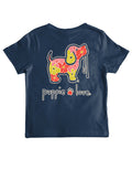 RETRO FLOWER PATTERN PUP, YOUTH SS